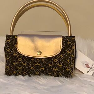 Khomapastr (Bangkok) Fabric Fold-up Handbag NWT